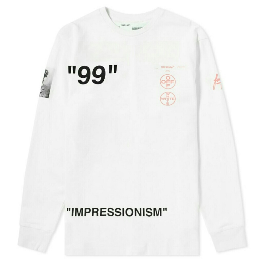 Off-White Long Sleeve Impressionism Boat Tee💯🔥